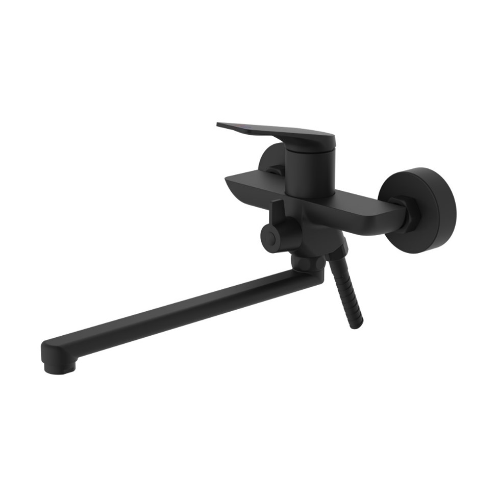 Смеситель для ванны Haiba HB22816-7, Черный (HB22816-7)