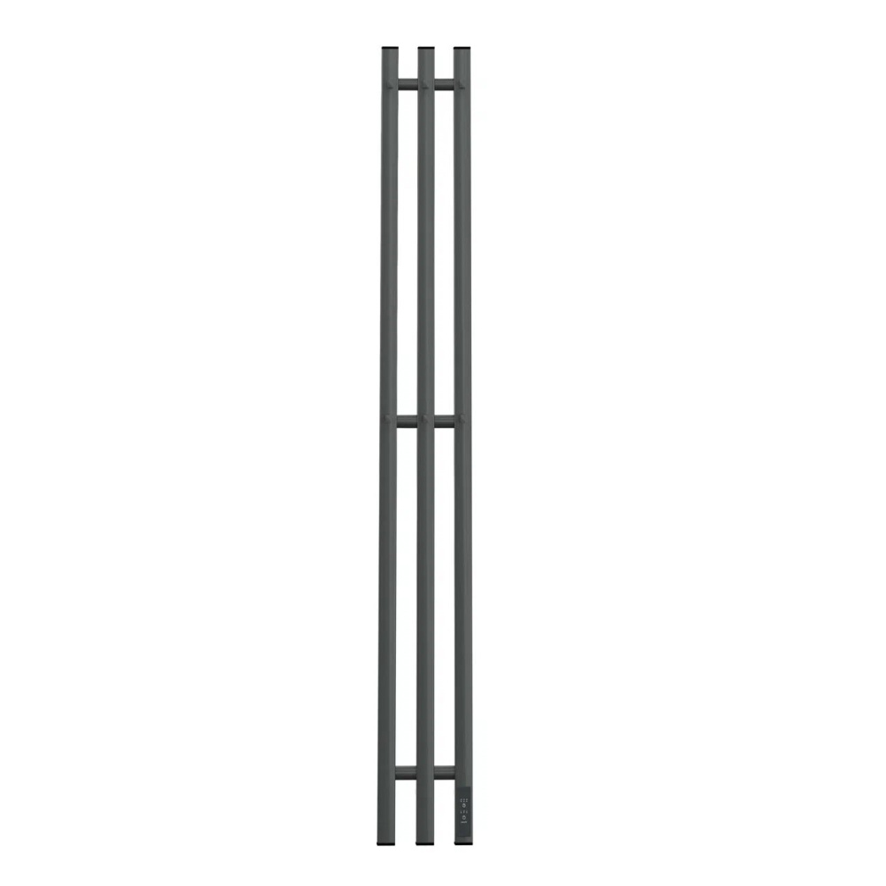Полотенцесушитель электрический REFLEXION Гоби RXT0311012GF 1100x120 с крючками, графит металлик (RXT0311012GF)
