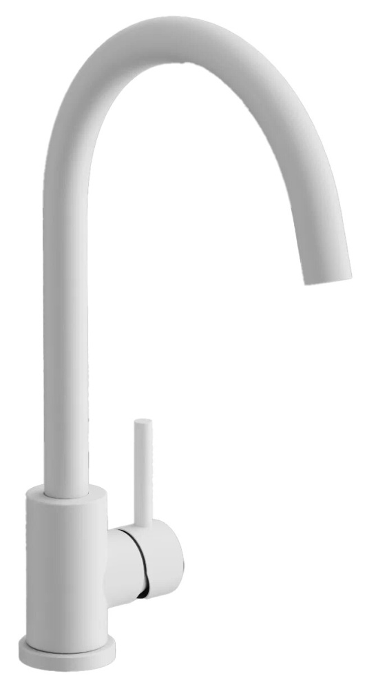 Смеситель для кухни BELZ, нержавеющая сталь, белый (B70810-8)